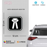 Zaqiz Stickers Advocate Logo Stickers – Stylish Identity for Vehicles
